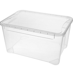 ЯЩИК УНИВЕРСАЛЬНЫЙ «КРИСТАЛЛ» L 555х390х290 ММ, 49Л (бесцветный)