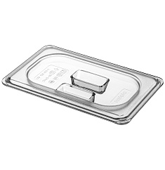 КРЫШКА С РУЧКОЙ ДЛЯ КОНТЕЙНЕРА из поликарбоната «ГАСТРОЕМКОСТЬ 1/9» (прозрачный)