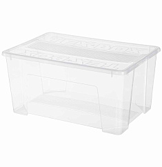 ЯЩИК УНИВЕРСАЛЬНЫЙ  570х380х272ММ "ТЕХ-БОКС" 48Л (Бесцветный)