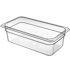 КОНТЕЙНЕР из поликарбоната «ГАСТРОЕМКОСТЬ 1/3 Н-100» (прозрачный)