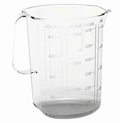 КРУЖКА МЕРНАЯ 0,5Л (Бесцветный)